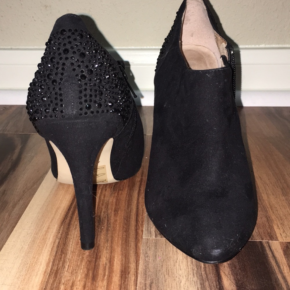 Aldo black sparkle booties